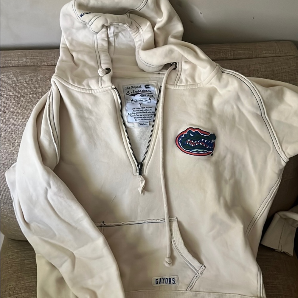 Colosseum Cream and Blue Collection with Signature Emblem